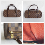 LV Papillon 26 Damier Ebene Coated Canvas with Leather And Gold Hardware #RSYU-1 - Image 2