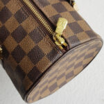 LV Papillon 26 Damier Ebene Coated Canvas with Leather And Gold Hardware #RSYU-1 - Image 15