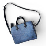 LV Speedy Bandouliere 25cm Blue Epi Leather with Silver Hardware #RCCK-2