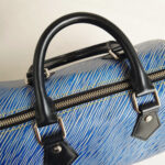LV Speedy Bandouliere 25cm Blue Epi Leather with Silver Hardware #RCCK-2 - Image 19