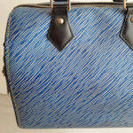 LV Speedy Bandouliere 25cm Blue Epi Leather with Silver Hardware #RCCK-2 - Image 3