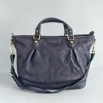 LV Stellar Purple Mahina Calf Leather with Gold Hardware Bag #RSTC-1