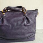 LV Stellar Purple Mahina Calf Leather with Gold Hardware Bag #RSTC-1 - Image 6