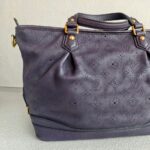 LV Stellar Purple Mahina Calf Leather with Gold Hardware Bag #RSTC-1 - Image 5