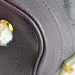 LV Stellar Purple Mahina Calf Leather with Gold Hardware Bag #RSTC-1 - Image 14