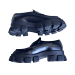 Prada Loafer Size 8 Black Leather Shoes #RSLY-19 - Image 4