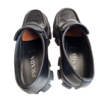 Prada Loafer Size 8 Black Leather Shoes #RSLY-19 - Image 6