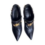Versace Ankle Boots Size 40 Black Leather Shoes #RKOY-14 - Image 2