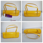 Cartier Vintage Bag Yellow Patent Leather with Gold Hardware #RSKL-2 - Image 2