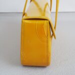 Cartier Vintage Bag Yellow Patent Leather with Gold Hardware #RSKL-2 - Image 8