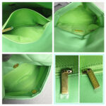 Chanel 19 Flap Bag Green Lambskin with Gold/Silver/Ruthenium Hardware #RKSK-1 - Image 22