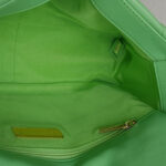 Chanel 19 Flap Bag Green Lambskin with Gold/Silver/Ruthenium Hardware #RKSK-1 - Image 25