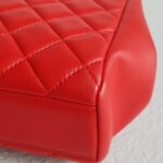 Chanel Clutch Red Lambskin with Silver Hardware #RYLT-2 - Image 15