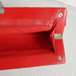 Chanel Clutch Red Lambskin with Silver Hardware #RYLT-2 - Image 23