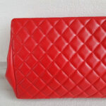 Chanel Clutch Red Lambskin with Silver Hardware #RYLT-2 - Image 5