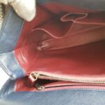 Chanel Coco Handle Large Navy Blue/Maroon with Grained Calfskin/Lizard Skin Printed Handle and Rustic Gold Hardware #RKCT-2 - Image 29