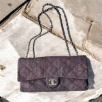 Chanel Flap Bag Brown Snake Skin with Silver Hardware #RSLC-1