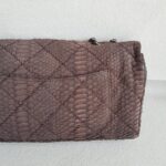 Chanel Flap Bag Brown Snake Skin with Silver Hardware #RSLC-1 - Image 6