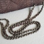 Chanel Flap Bag Brown Snake Skin with Silver Hardware #RSLC-1 - Image 16