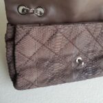 Chanel Flap Bag Brown Snake Skin with Silver Hardware #RSLC-1 - Image 21