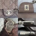 Chanel Flap Bag Brown Snake Skin with Silver Hardware #RSLC-1 - Image 14