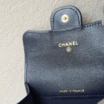 Chanel Pouch/ Card Holder Blue Grained Calfskin with Gold Hardware #RTYC-3 - Image 15