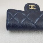Chanel Pouch/ Card Holder Blue Grained Calfskin with Gold Hardware #RTYC-3 - Image 10