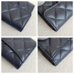 Chanel Pouch/ Card Holder Blue Grained Calfskin with Gold Hardware #RTYC-3 - Image 13