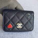 Chanel Small Pouch Blue Grained Calfskin with Gold Hardware #RTYC-2 - Image 3