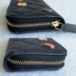 Chanel Small Pouch Blue Grained Calfskin with Gold Hardware #RTYC-2 - Image 5