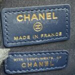Chanel Small Pouch Blue Grained Calfskin with Gold Hardware #RTYC-2 - Image 8