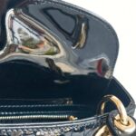 Christian Dior Lady Dior Mini Black Patent Leather with Gold Hardware #RTCL-5 - Image 24