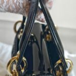 Christian Dior Lady Dior Mini Black Patent Leather with Gold Hardware #RTCL-5 - Image 17