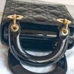Christian Dior Lady Dior Mini Black Patent Leather with Gold Hardware #RTCL-5 - Image 13