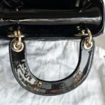 Christian Dior Lady Dior Mini Black Patent Leather with Gold Hardware #RTCL-5 - Image 14