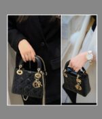 Christian Dior Lady Dior Mini Black Patent Leather with Gold Hardware #RTCL-5 - Image 31