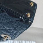 Christian Dior Lady Dior Mini Black Patent Leather with Gold Hardware #RTCL-5 - Image 11