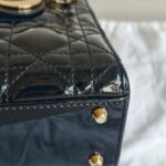 Christian Dior Lady Dior Mini Black Patent Leather with Gold Hardware #RTCL-5 - Image 10