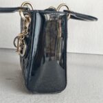 Christian Dior Lady Dior Mini Black Patent Leather with Gold Hardware #RTCL-5 - Image 6