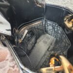 Christian Dior Lady Dior Mini Black Patent Leather with Gold Hardware #RTCL-5 - Image 29