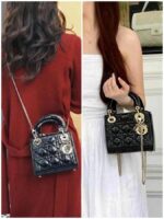 Christian Dior Lady Dior Mini Black Patent Leather with Gold Hardware #RTCL-5 - Image 30