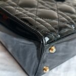 Christian Dior Lady Dior Mini Black Patent Leather with Gold Hardware #RTCL-5 - Image 8