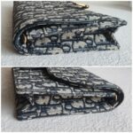 Christian Dior Saddle Pouch Chain/Clutch Blue Canvas with Leather and Gold Hardware #RTCS-1 - Image 8