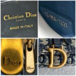 Christian Dior Saddle Pouch Chain/Clutch Blue Canvas with Leather and Gold Hardware #RTCS-1 - Image 17