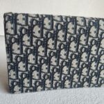 Christian Dior Saddle Pouch Chain/Clutch Blue Canvas with Leather and Gold Hardware #RTCS-1 - Image 5