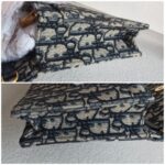 Christian Dior Saddle Pouch Chain/Clutch Blue Canvas with Leather and Gold Hardware #RTCS-1 - Image 7