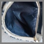 Christian Dior Saddle Pouch Chain/Clutch Blue Canvas with Leather and Gold Hardware #RTCS-1 - Image 20