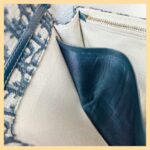 Christian Dior Saddle Pouch Chain/Clutch Blue Canvas with Leather and Gold Hardware #RTCS-1 - Image 25