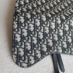 Christian Dior Saddle Pouch Chain/Clutch Blue Canvas with Leather and Gold Hardware #RTCS-1 - Image 3