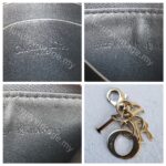 Christian Dior Small Lady Dior Voyageur Coin Purse Black Lambskin with Gold Hardware #RTYC-1 - Image 13